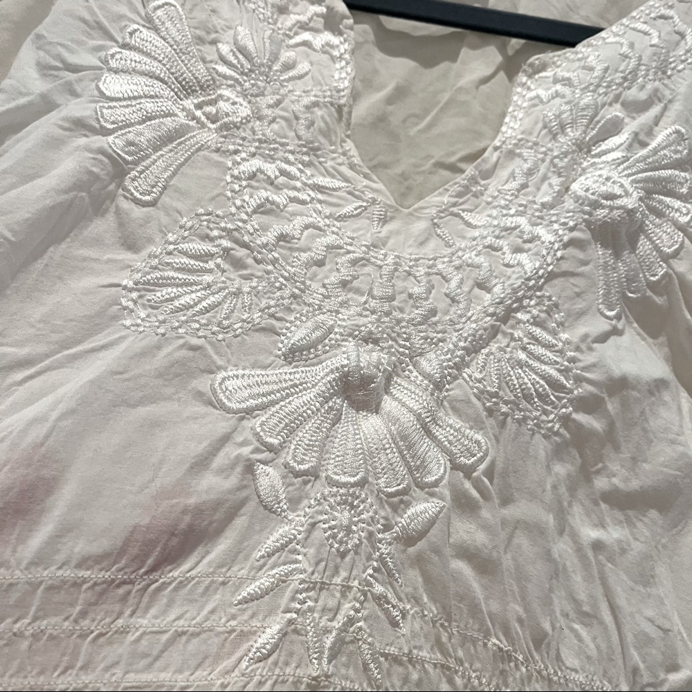 Butterfly sleeve cotton top boho flowy cottagecore